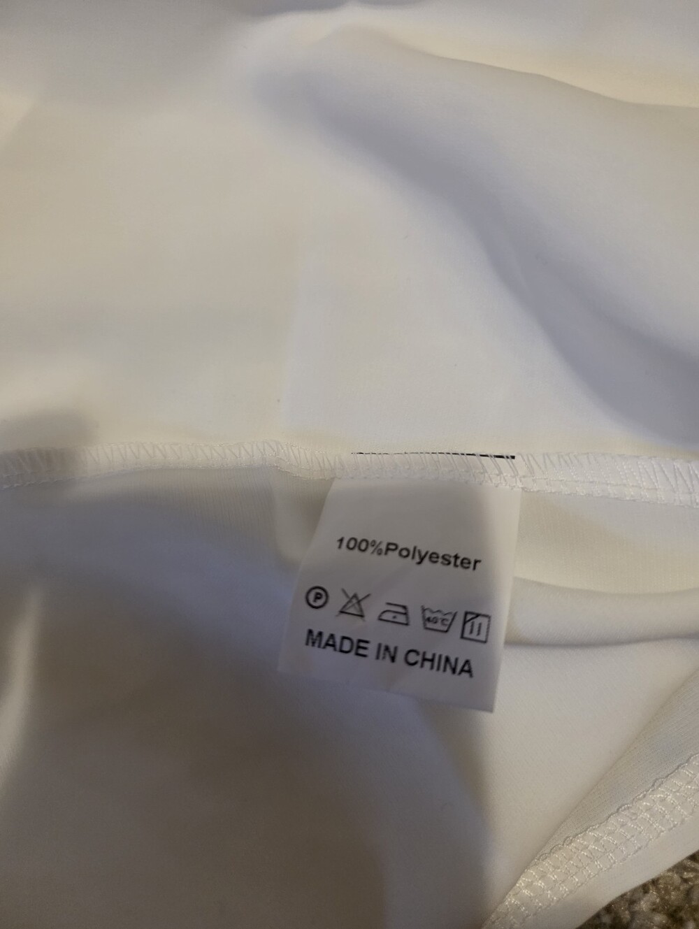 Kohl's White Smocked Short Sleeve V-Notch Blouse - Picture 6 of 7